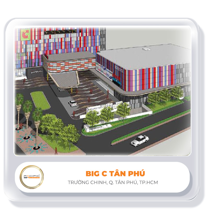 Thang máy Pacific lắp đặy thang máy, thang cuốn tại BIG C TÂN PHÚ, TP.HCM