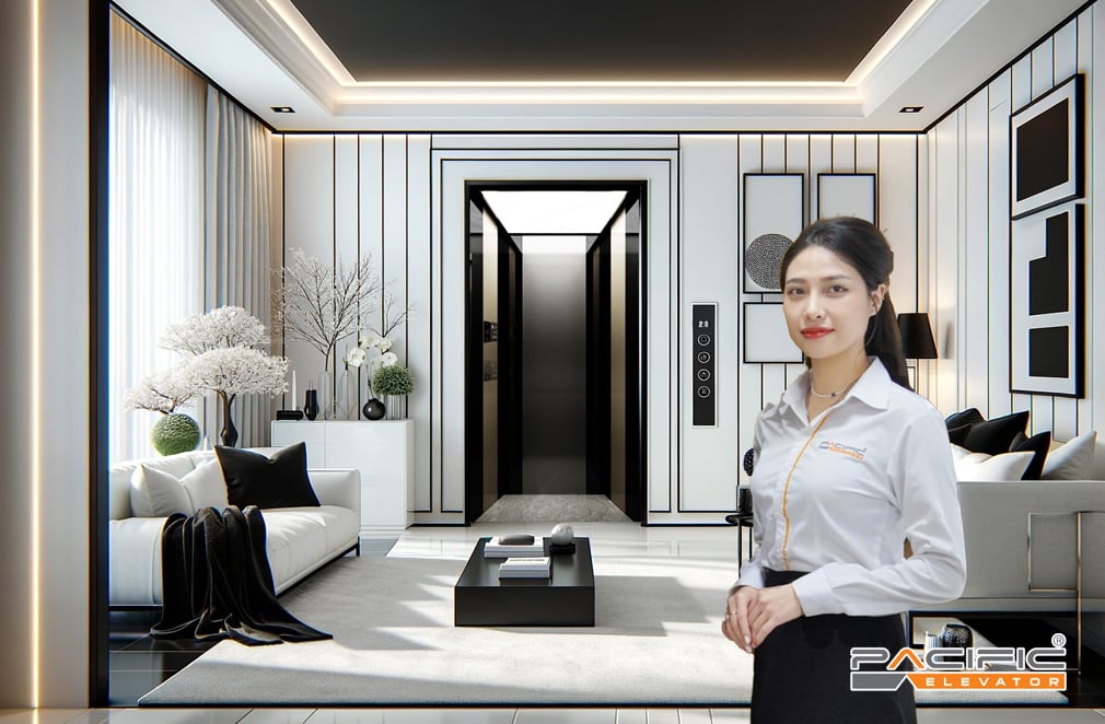 CT-1V: Thang máy gia đình không cần hố pit Enta Villa