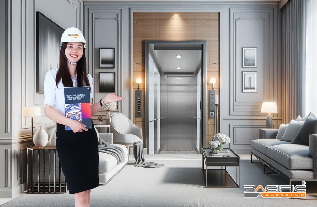 PANO S-1: Thang máy gia đình không cần hố pit Enta Villa