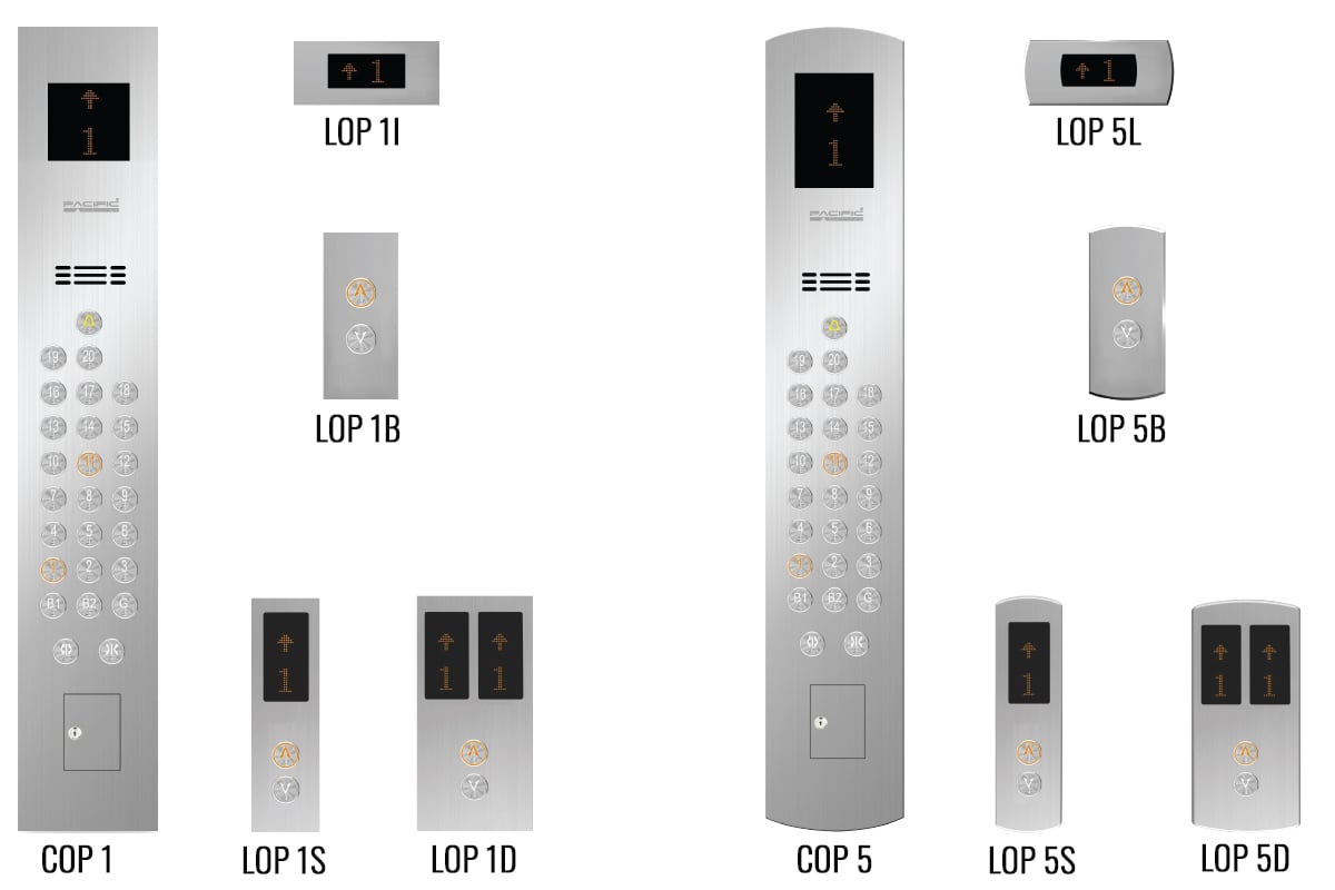 Máy điều khiển Thang máy Pacific mẫu