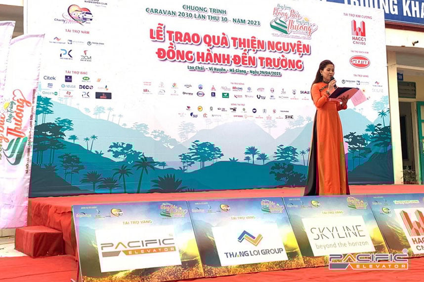 Thang Máy Pacific đồng hành nhà tài trợ Kim cương cho hành trình Caravan Thư viện CLB Doanh nhân 2030 lần 9.