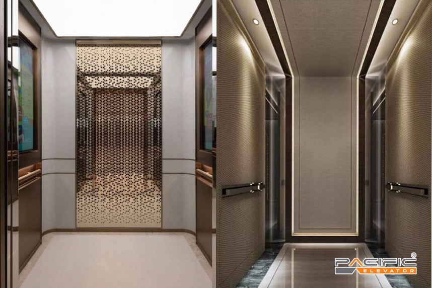 Hình ảnh một số mẫu cabin minh họa dịch vụ nâng cấp của Thang Máy Pacific