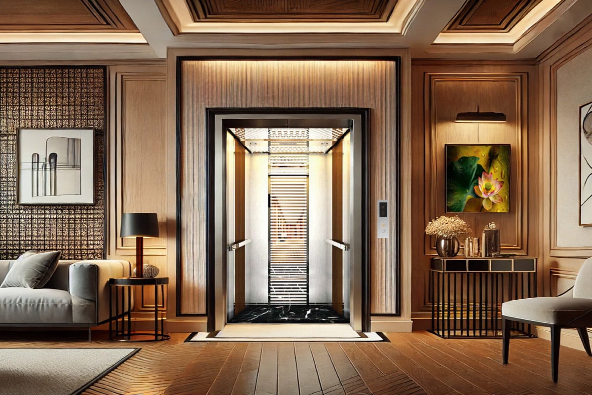 Hình ảnh mẫu cabin C03 thang máy Pacific sang trọng