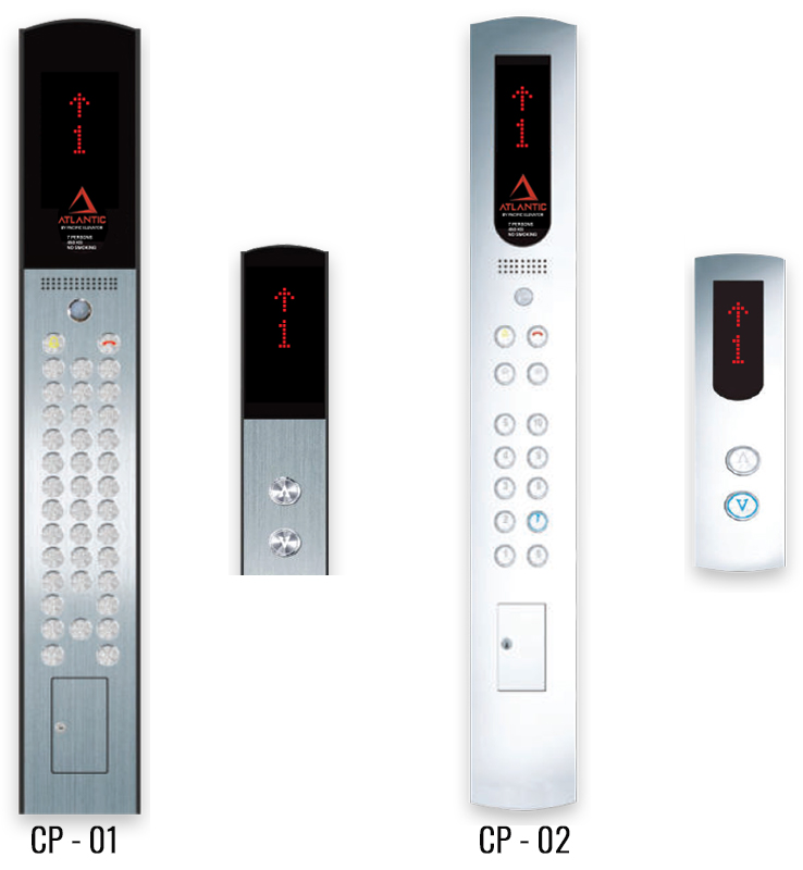 Thang máy Pacific thương hiệu Atlantic Các bảng điều khiển mẫu