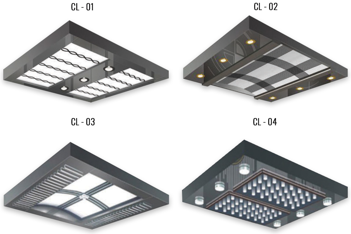 Thang máy Pacific thương hiệu Atlantic mô hình trần thang máy