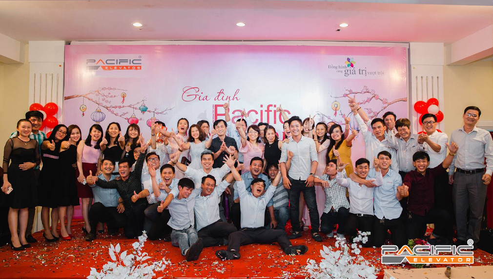 Thang máy Pacific tổ chức sự kiện mừng năm mới