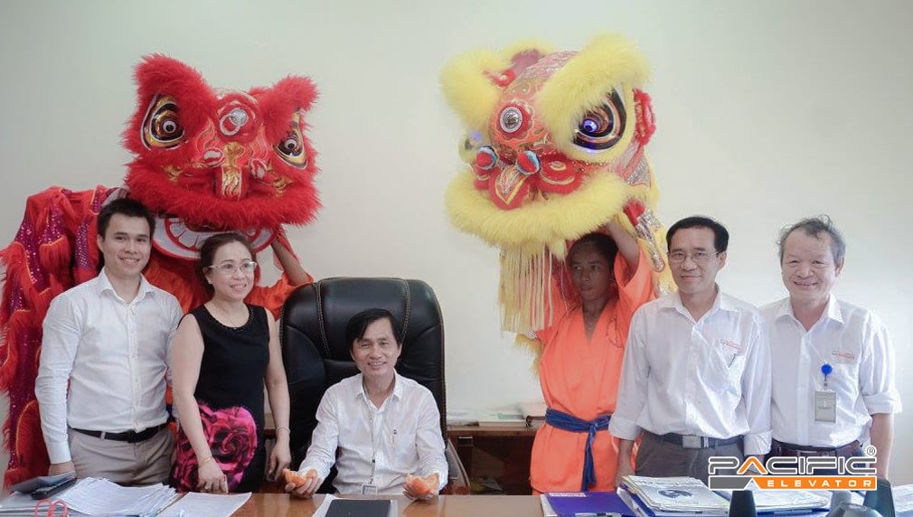 Thang máy Pacific tổ chức sự kiện Đón chào Năm mới
