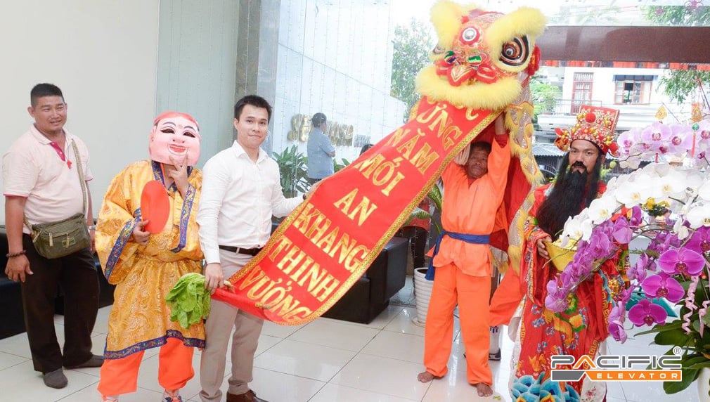 Thang máy Pacific tổ chức sự kiện Đón chào Năm mới
