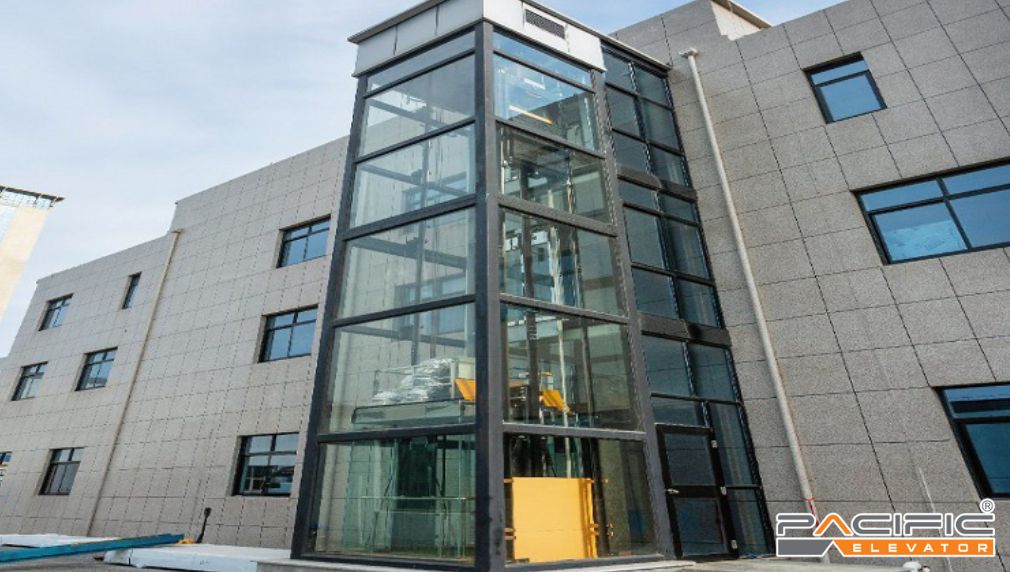 vị trí lắp đặt thang máy ngoài trời