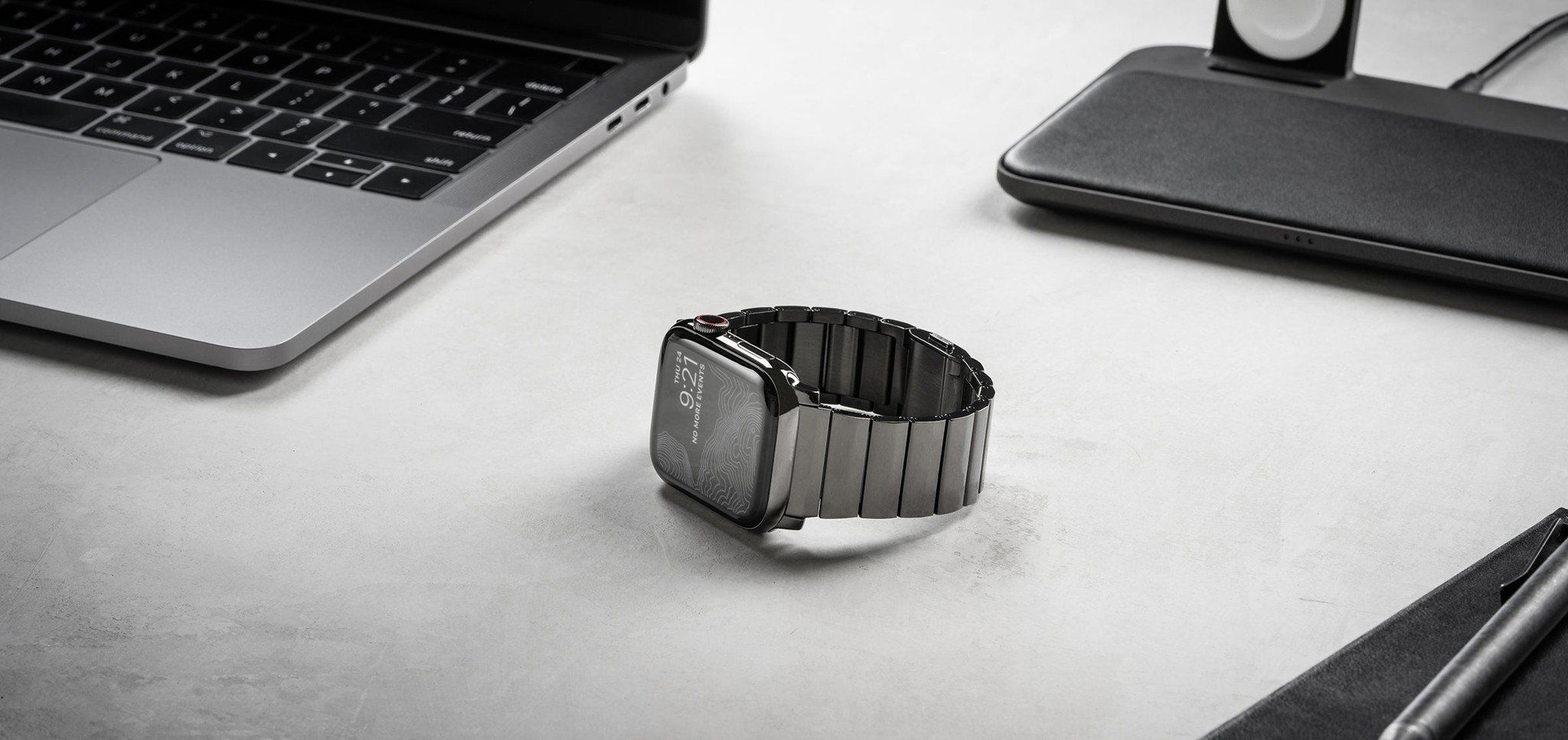 Dây đeo Nomad Stainsteel cho Apple Watch Series (41/42/46/49mm)