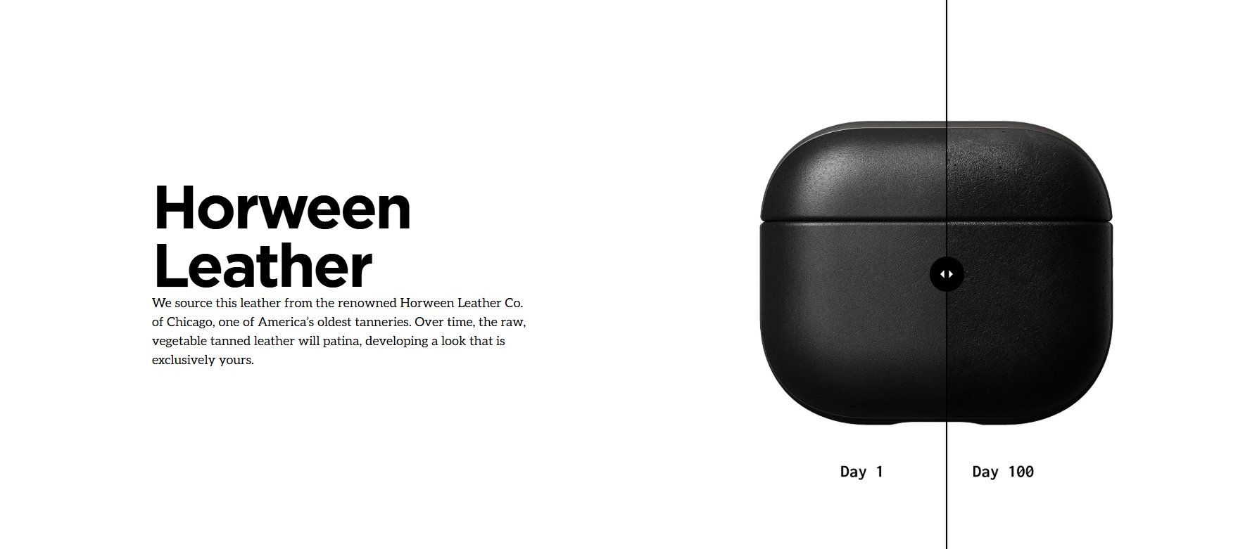 Ốp Bảo Vệ Nomad Horween Leather Cho AirPods 3