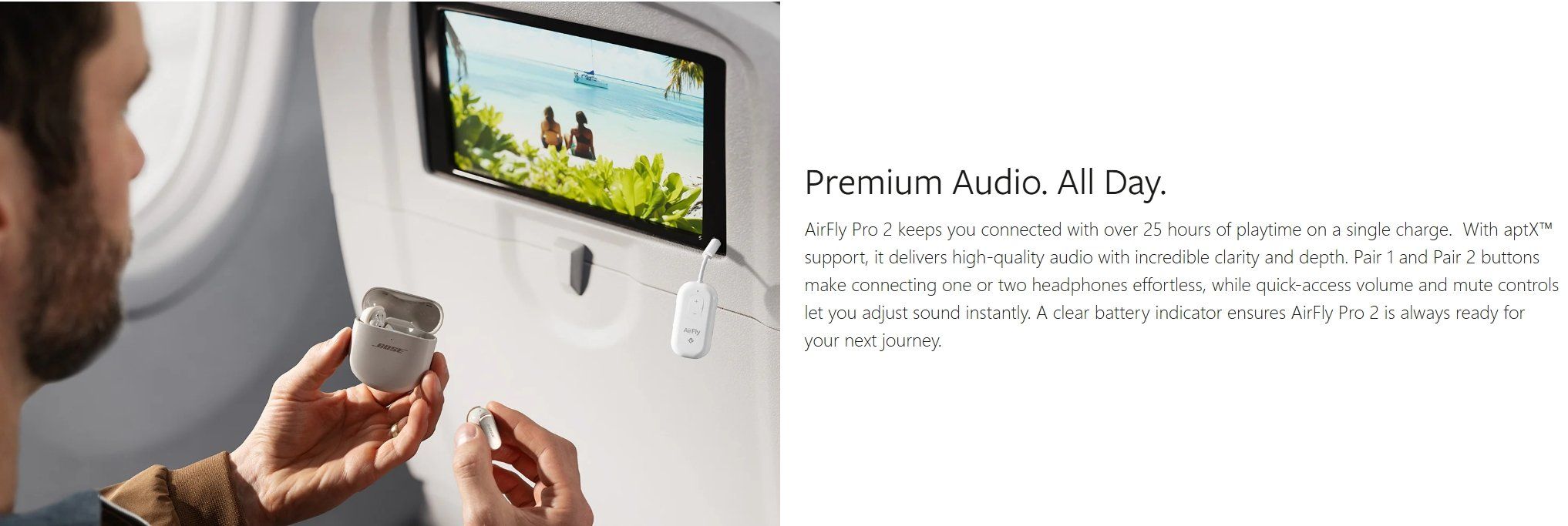 Thiết bị phát Bluetooth cho tai nghe Twelve South AirFly Pro 2 (Deluxe)