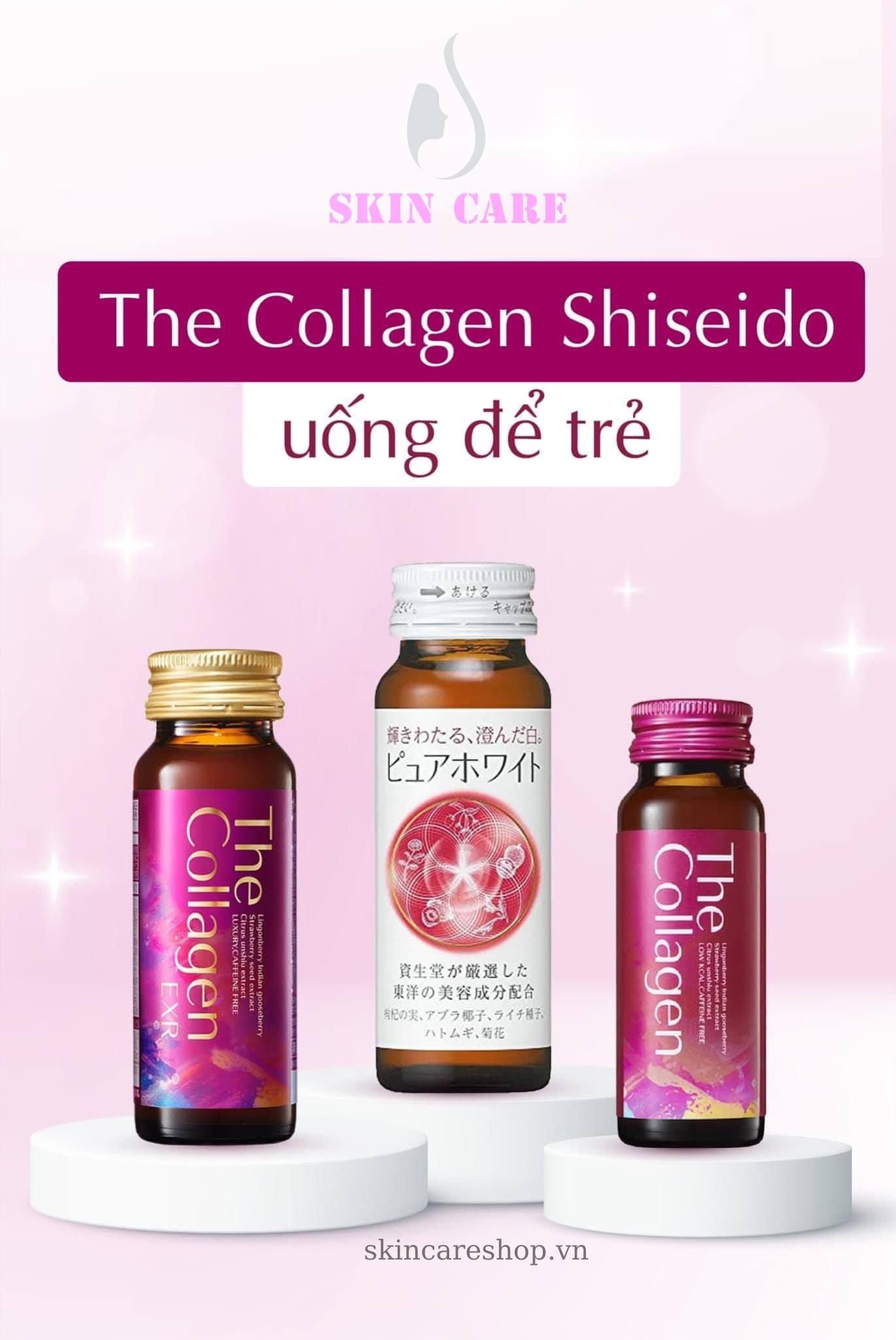 Phân biệt các dòng nước uống Collagen Shiseido