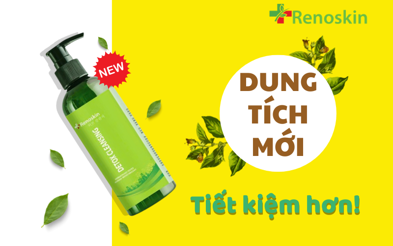 Detox Cleansing Renoskin phiên bản mới - Tiết kiệm hơn