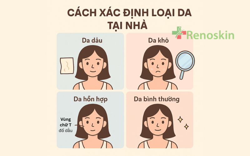 Hướng dẫn cách xác định loại da tại nhà đơn giản và chính xác