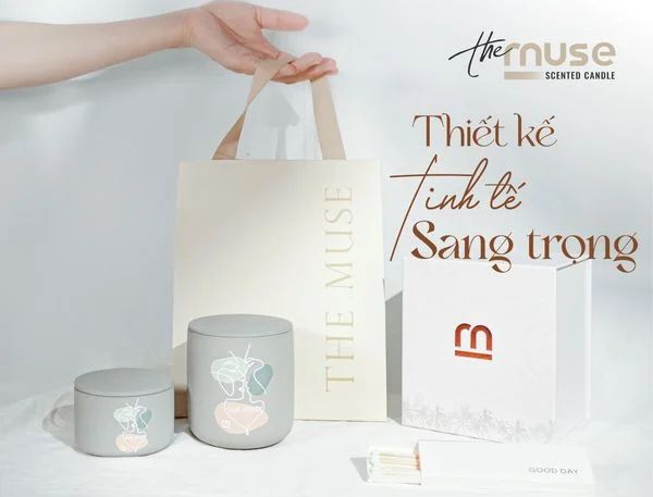 Nến Thơm The Muse Candle: Mang Vẻ Đẹp Sang Trọng & Hương Thơm Tinh Tế Cho Không Gian Của Bạn