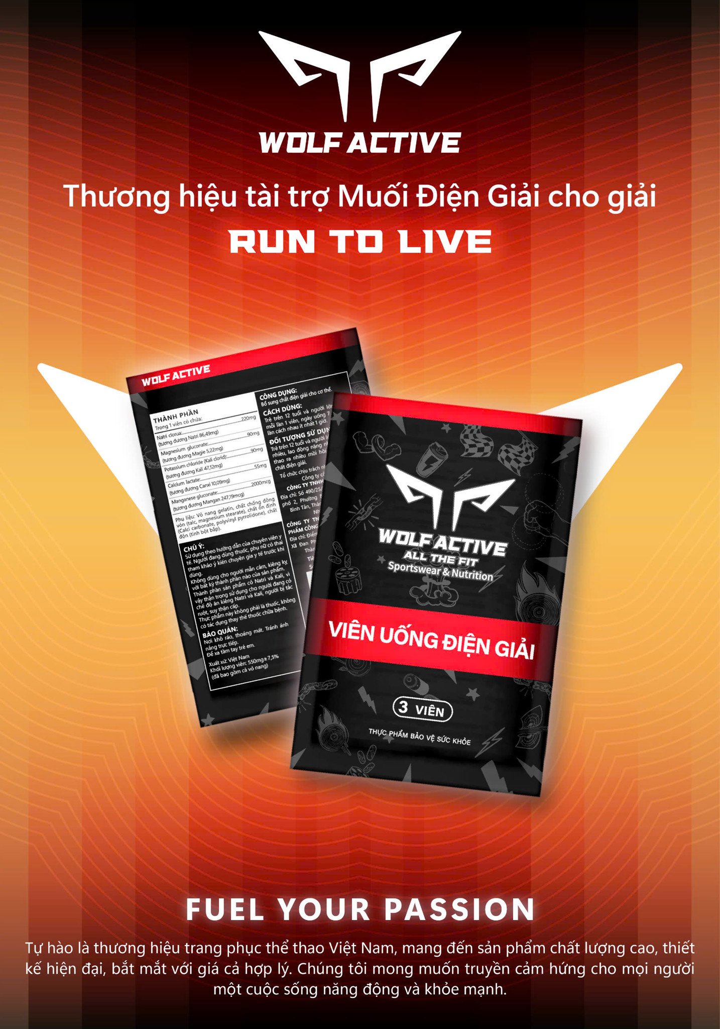 WOLF ACTIVE: Chinh Phục Giới Hạn với Muối Điện Giải Mới