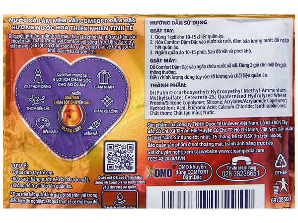 COMFORT Chăm Sóc Chuyên Sâu Hương Nước Hoa Thiên Nhiên Tinh Tế