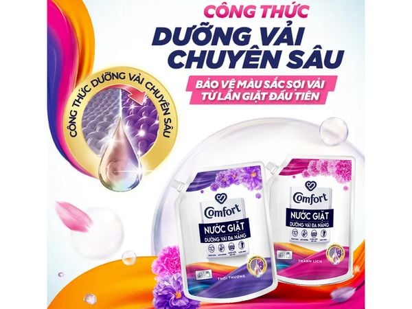 COMFORT Nước giặt dưỡng vải thanh lịch