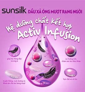 SUNSILK Dầu Xả Óng Mượt Rạng Ngời (Đen) 640g