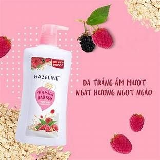 HAZELINE Sữa Tắm Yến Mạch Dâu Tằm (Hồng)