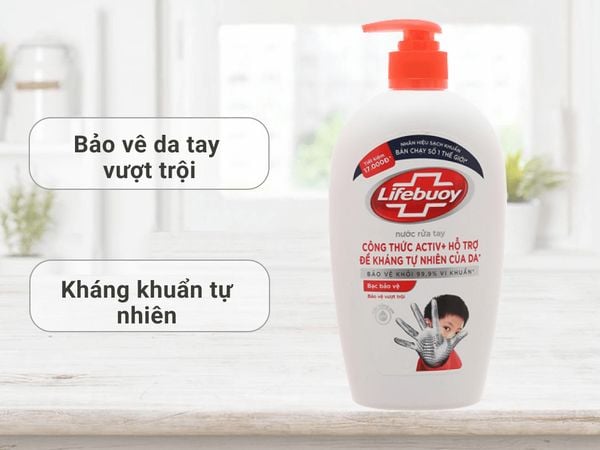 LIFEBUOY Nước Rửa Tay Bạc Bảo Vệ 450G