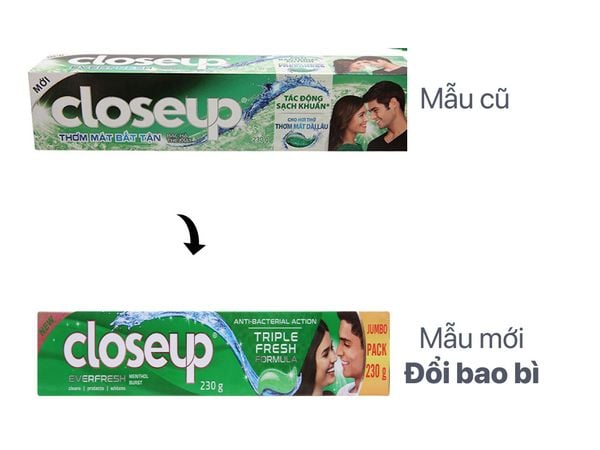 CLOSEUP Kem đánh răng thơm mát bạc hà 180g