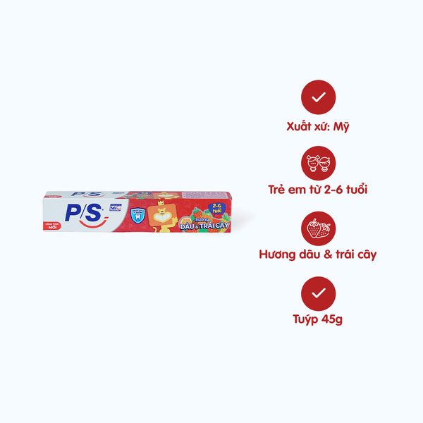P/S Kem đánh răng Trẻ Em Hương Dâu 45g