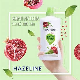 HAZELINE Sữa Tắm Sạch Mụn Rạng Ngời Matcha Lựu Đỏ(Xanh)