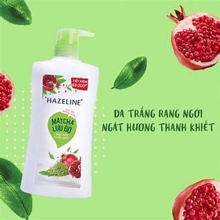 HAZELINE Sữa Tắm Sạch Mụn Rạng Ngời Matcha Lựu Đỏ(Xanh)