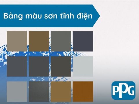 Bảng màu sơn tĩnh điện PPG mới nhất 2025