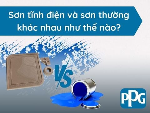 Sơn tĩnh điện và sơn thường khác nhau như thế nào?