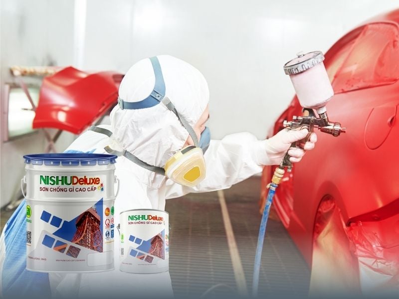 Sơn chống rỉ Nishu đặc biệt phù hợp trong việc chống rỉ cho xe ô tô