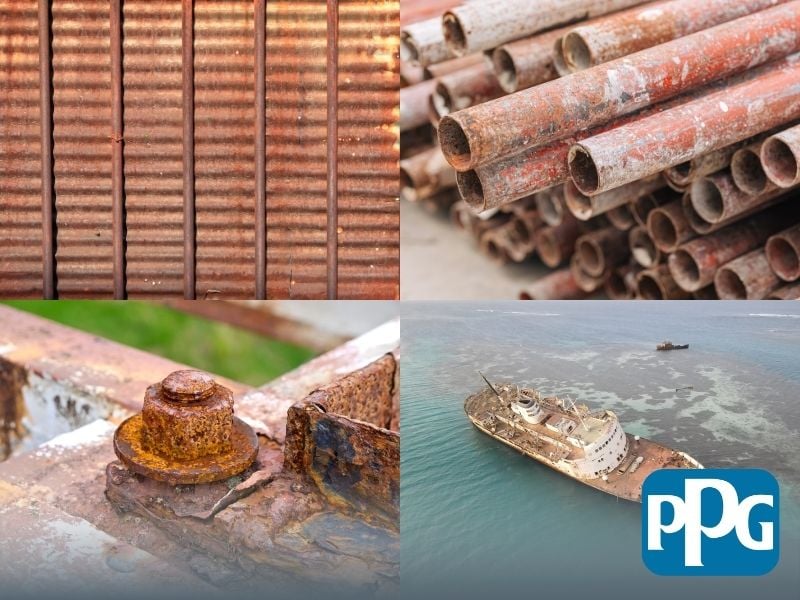 Kim loại không sử dụng sơn chống rỉ dễ dàng bị rỉ sét và ăn mòn bởi độ ẩm, không khí, nước biển và hóa chất.