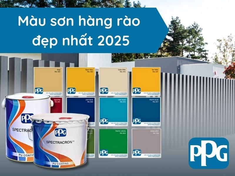 Tổng hợp màu sơn hàng rào đẹp nhất năm 2025