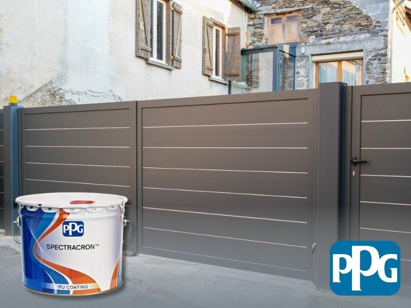 Sơn PPG SPU 1000 đặc biệt thích hợp cho các bề mặt kim loại như thép đen, nhôm và thép mạ kẽm