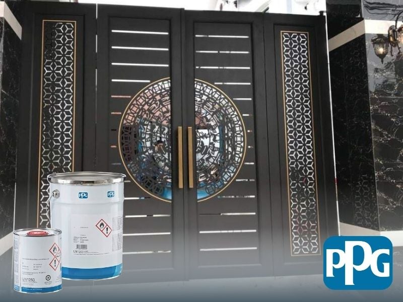 Sơn bột tĩnh điện PPG thích hợp với nhiều bề mặt kim loại, đem lại hiệu quả vượt trội cho cửa sắt.