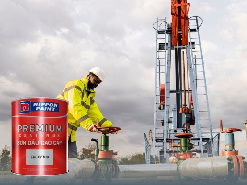 Sơn Nippon Paint gốc epoxy thường được dùng làm lớp sơn lót để bảo vệ cho các bề mặt kim loại khỏi sự ăn mòn