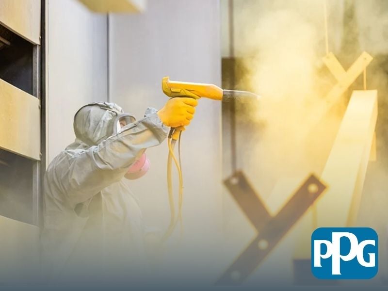 Bụi sơn tĩnh điện có thể gây kích ứng da và đường hô hấp