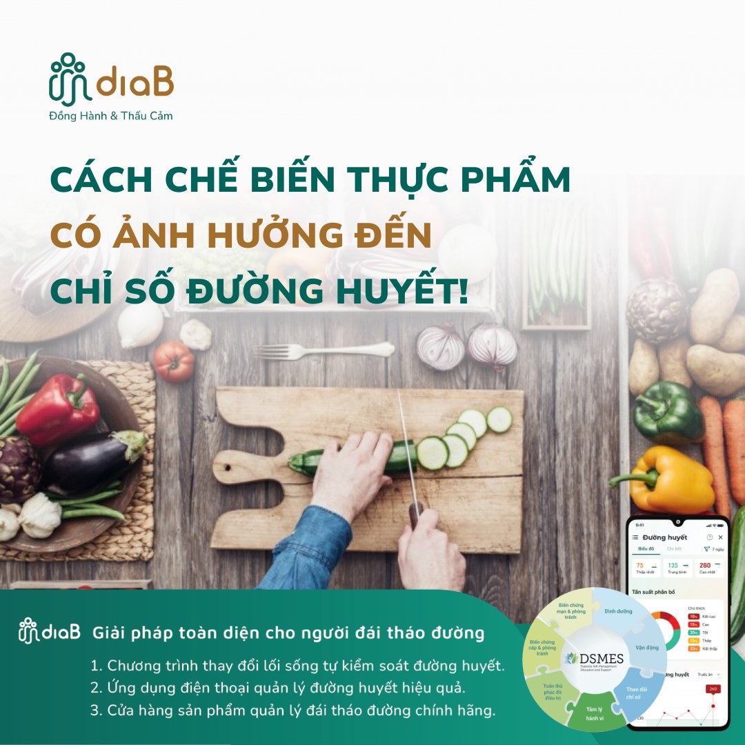 CHẾ BIẾN THỰC PHẨM ẢNH HƯỞNG TỚI ĐƯỜNG HUYẾT