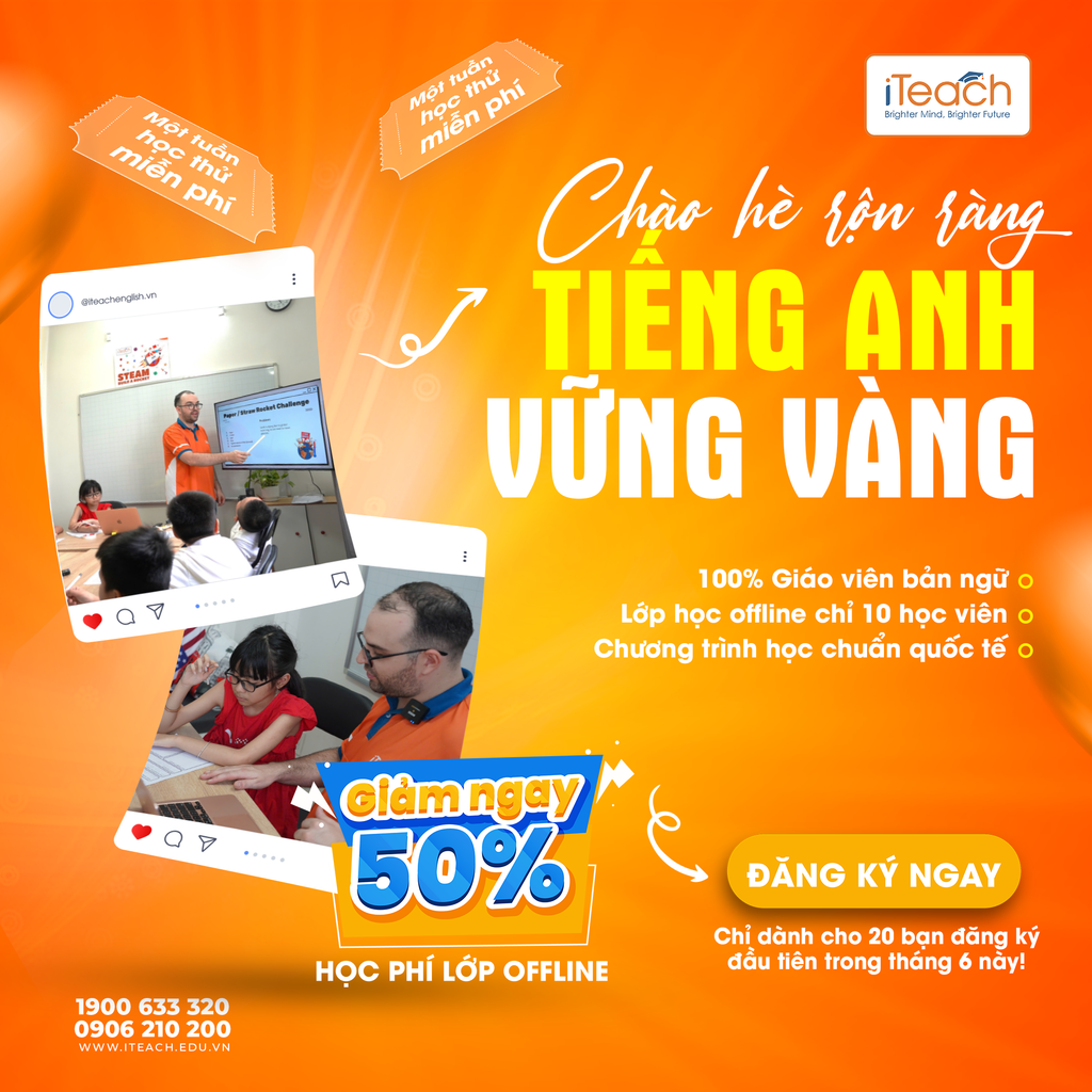 Chào hè rộn ràng – Tiếng Anh vững vàng cùng iTeach!