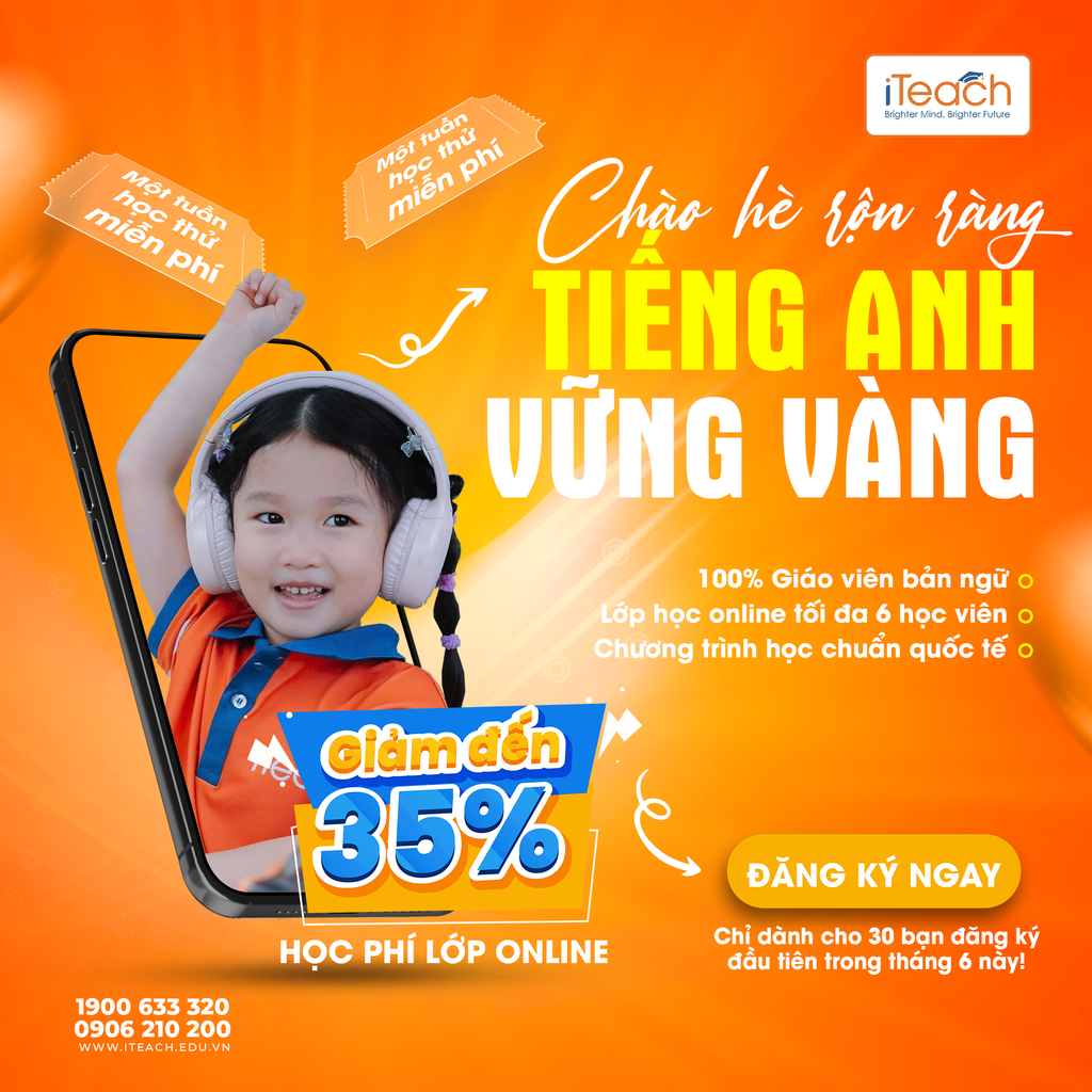 Chào hè rộn ràng – Tiếng Anh vững vàng cùng iTeach