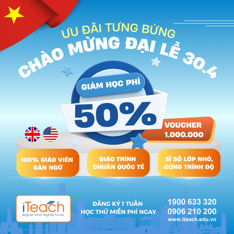 Ưu đãi tưng bừng - Chào mừng đại lễ 30.4