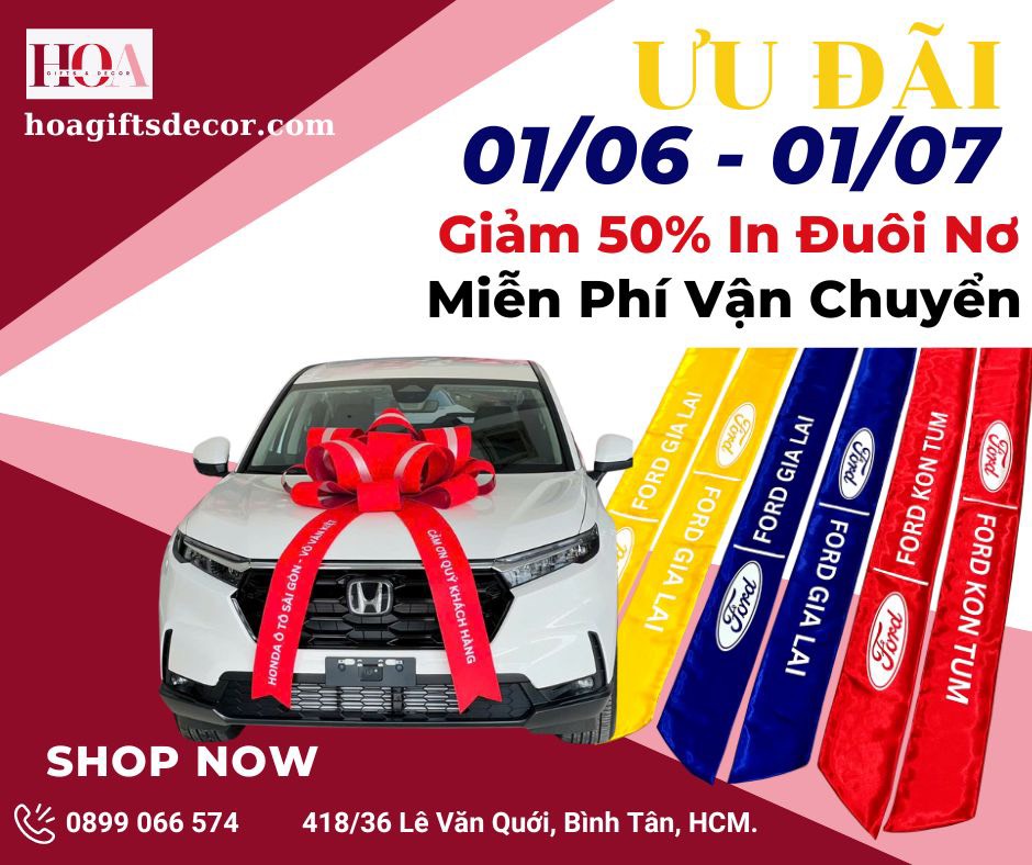 Khuyến Mãi Nơ Giao Xe - Nơ Xe Hơi Tháng 6/2024