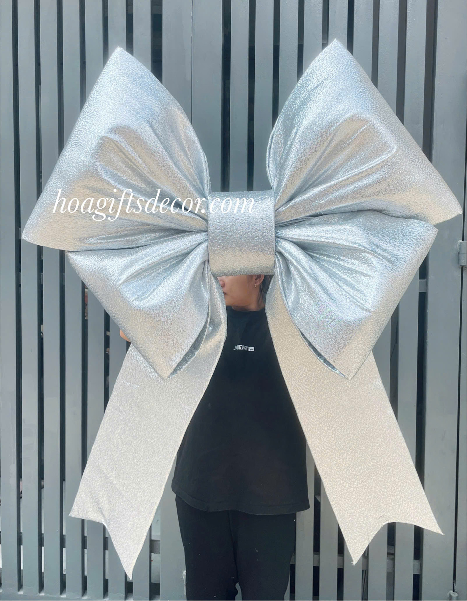 Nơ xe Wulling - Nơ kim tuyến bạc - Freeship