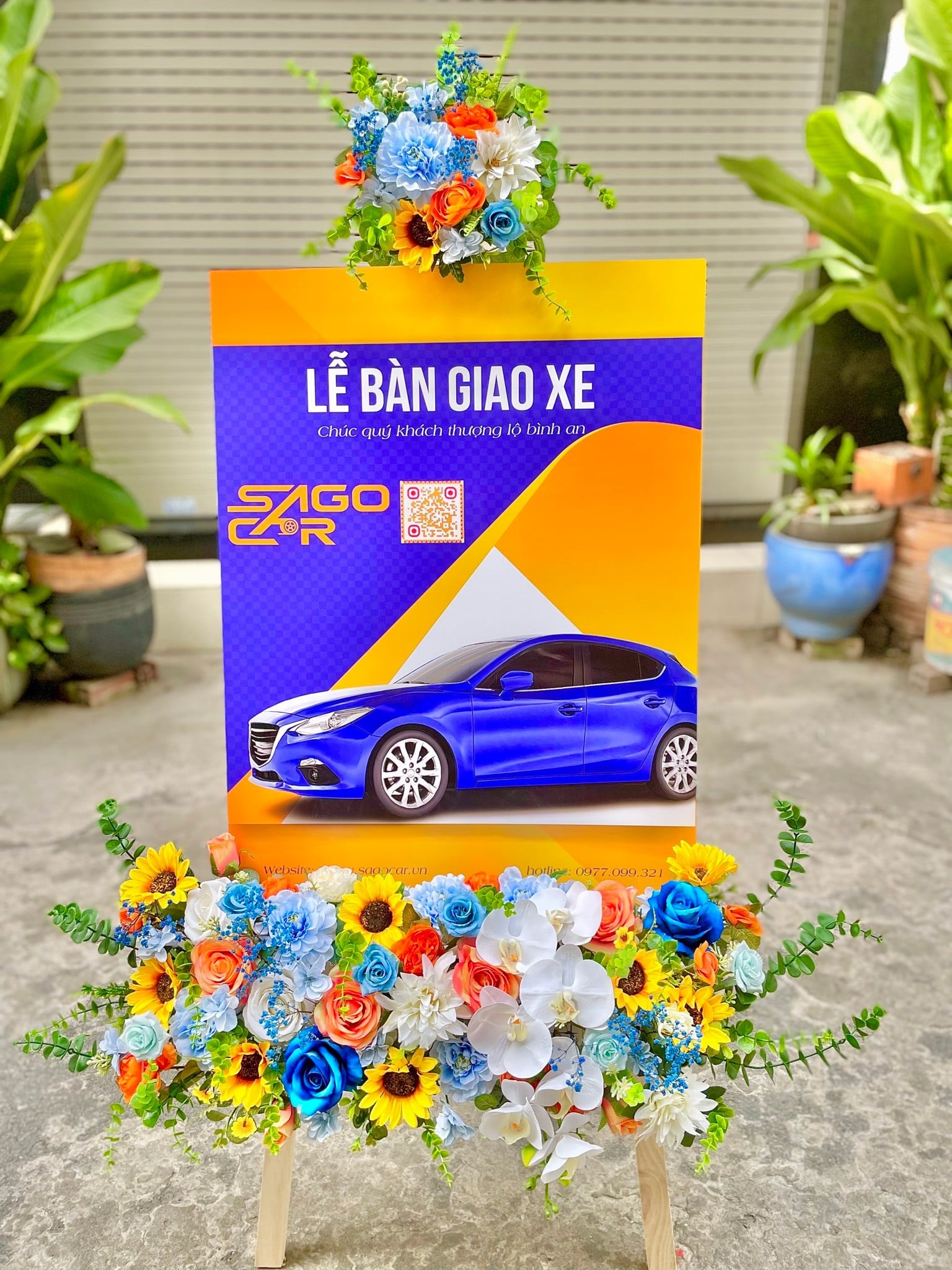 Kệ Hoa Giao Xe