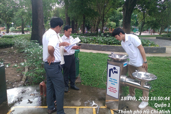 MK7 Lắp Đặt Tại Vòi Lọc Nước Công Cộng
