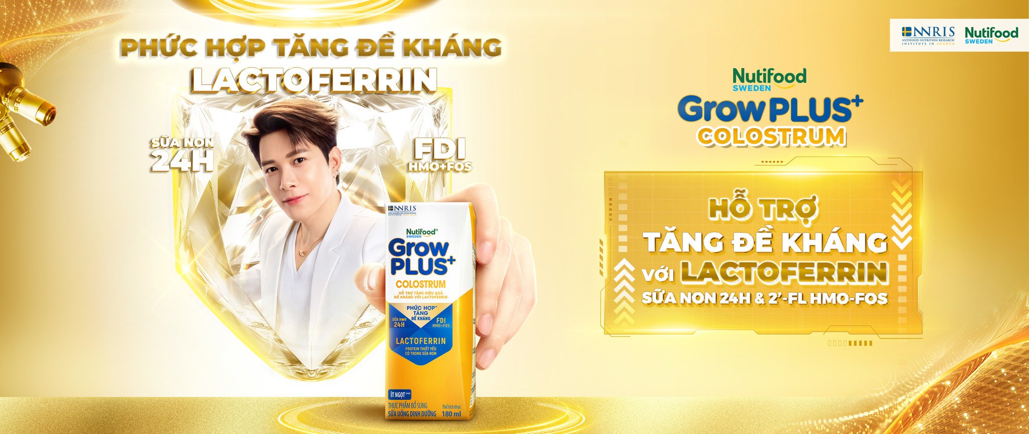 Sữa Uống Dinh Dưỡng Nutifood GrowPLUS+ Colostrum Lactoferrin