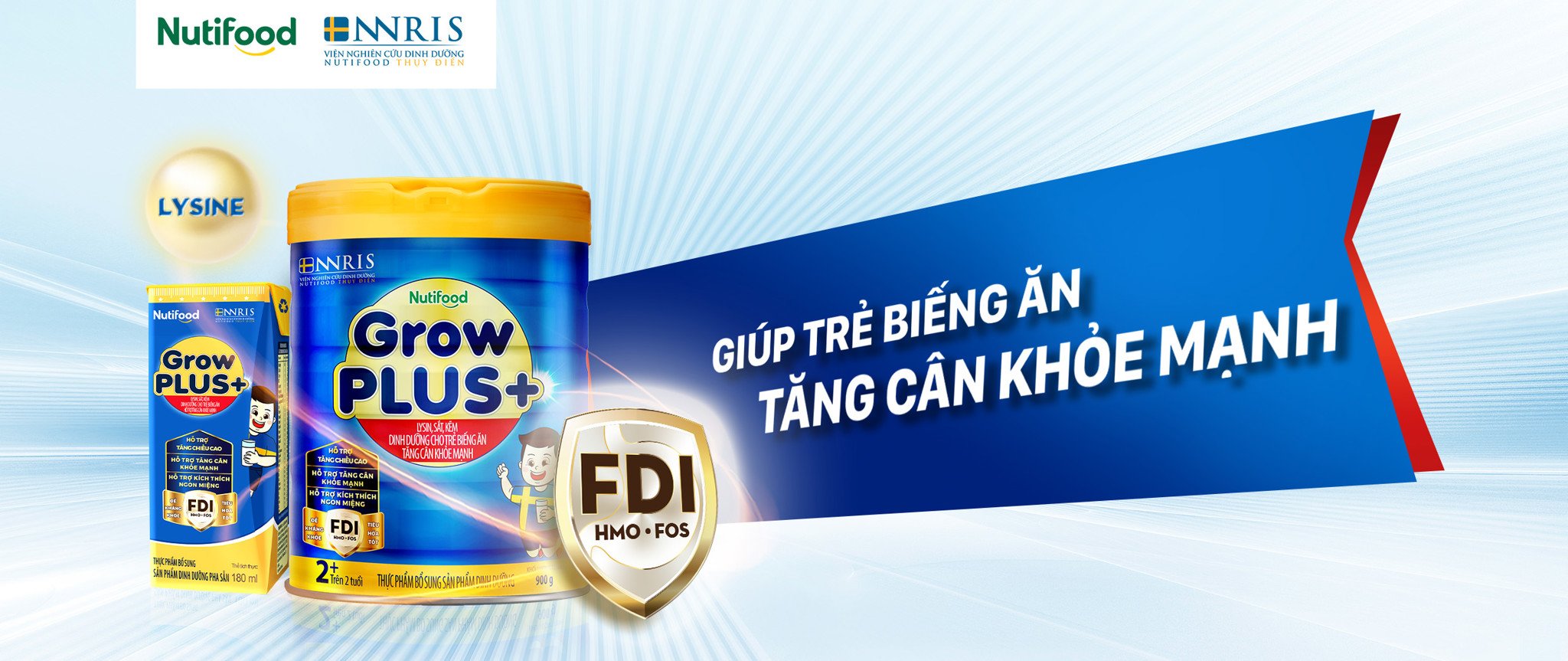 Sữa Bột Pha Sẵn Nutifood GrowPLUS+ Biếng Ăn