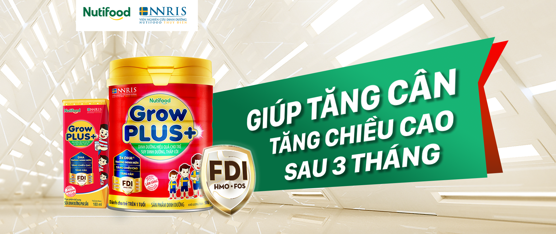 Sữa Bột Pha Sẵn Nutifood GrowPLUS+ Suy Dinh Dưỡng